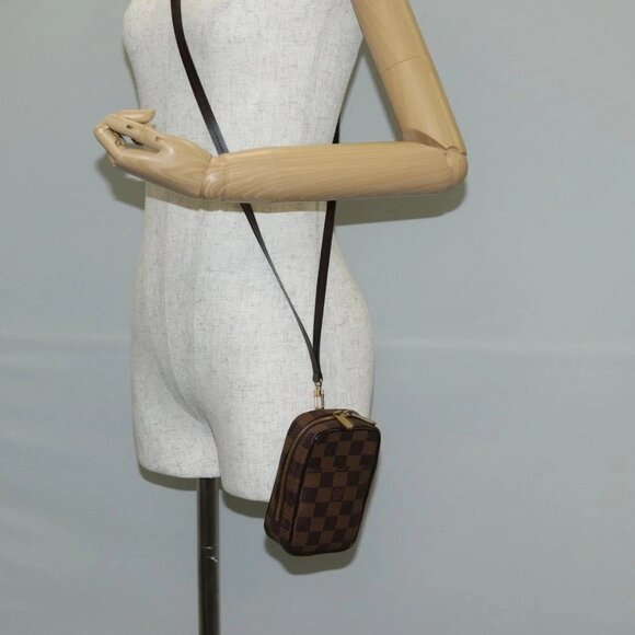 LOUIS VUITTON Damier Ebene Etui Okapi GM Pouch N61737 LV Auth 129998V - Picture 15 of 16